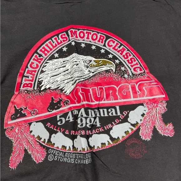 Vintage 1994 Sturgis Black Hills Motorcycle Rally Single Stitch T-Shirt Size XL - Picture 4 of 9